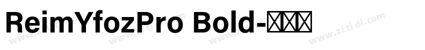 ReimYfozPro Bold字体转换